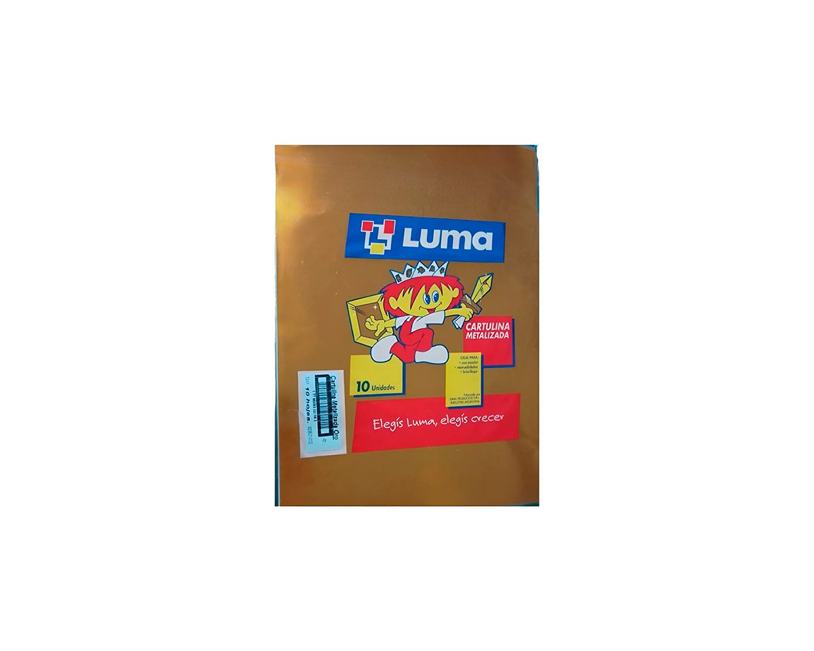 PAPEL CARTULINA LUMA METAL ORO 61x44.7