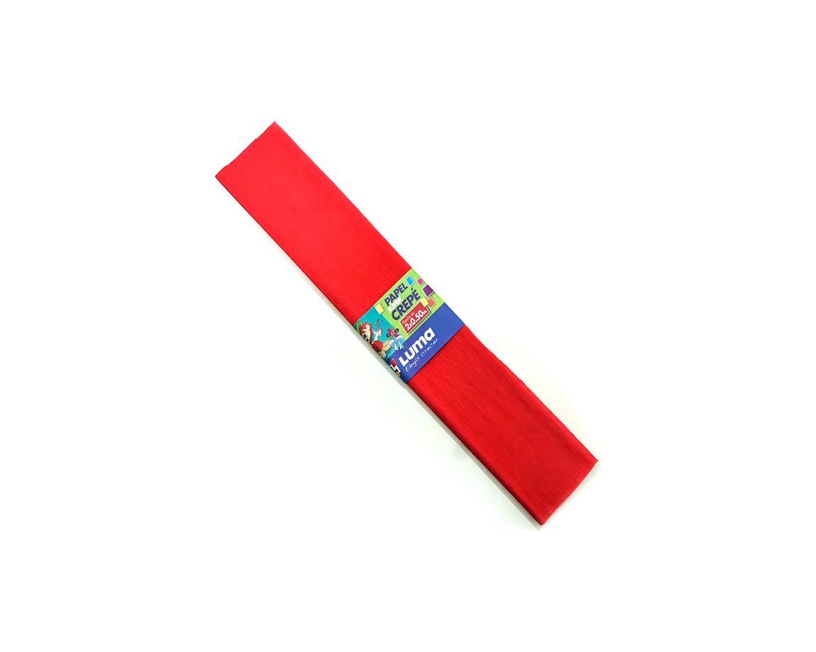 PAPEL CREPE LUMA ROJO x unid.