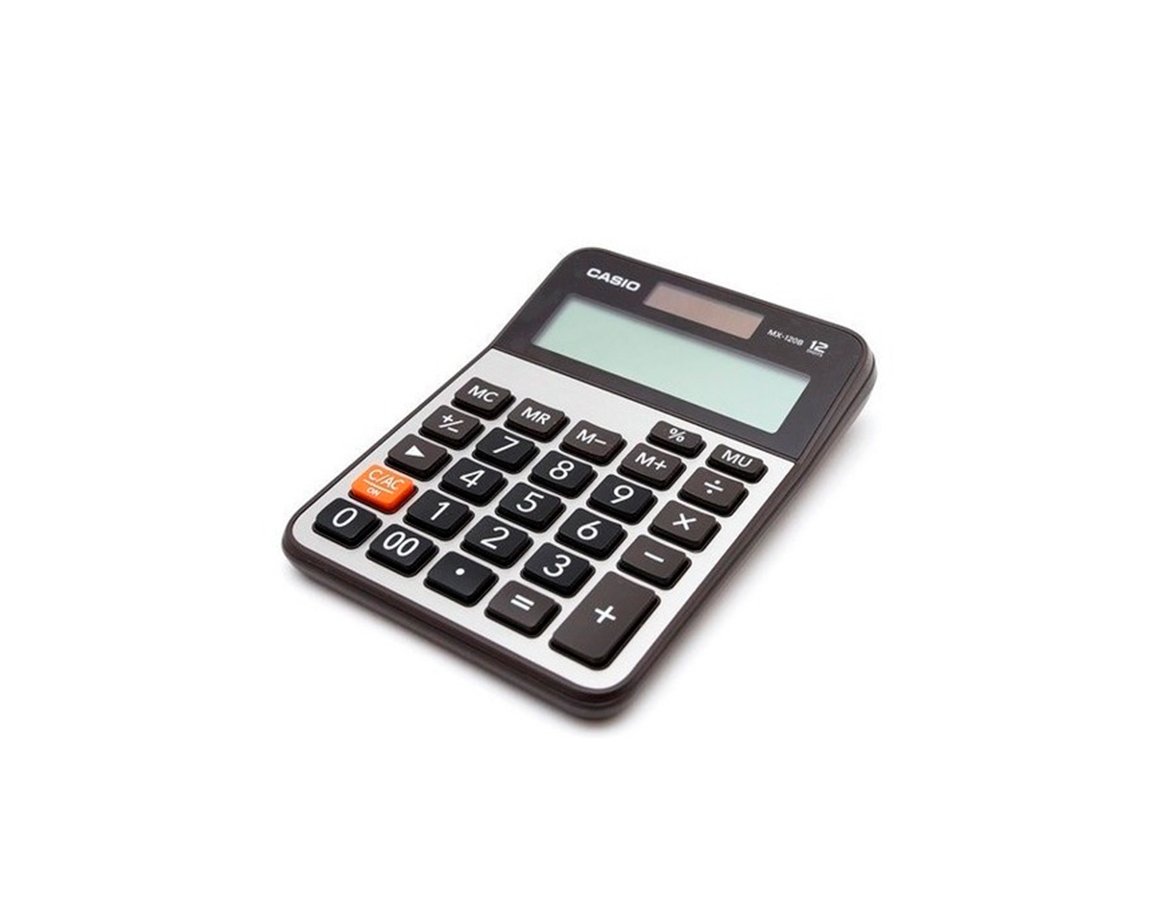 CALCULADORAS CASIO MX120S MOSTRADOR 12 DIG.