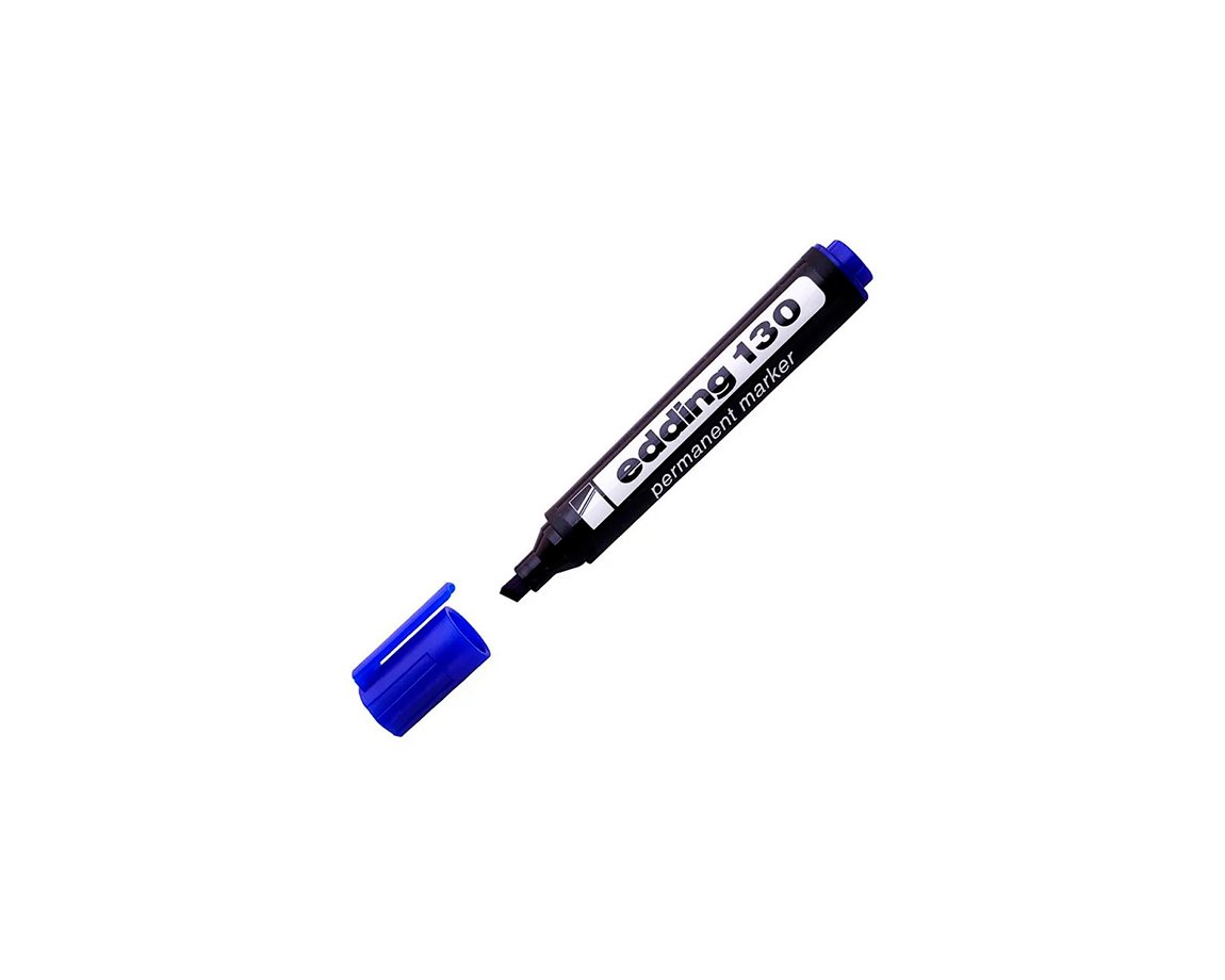 MARCADOR EDDING E-130 PERMAN. AZUL P/BISEL