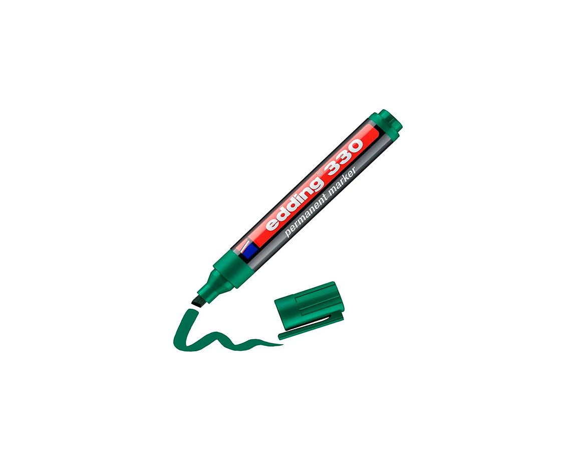 MARCADOR EDDING E-330 PERMAN VERDE P/BIS