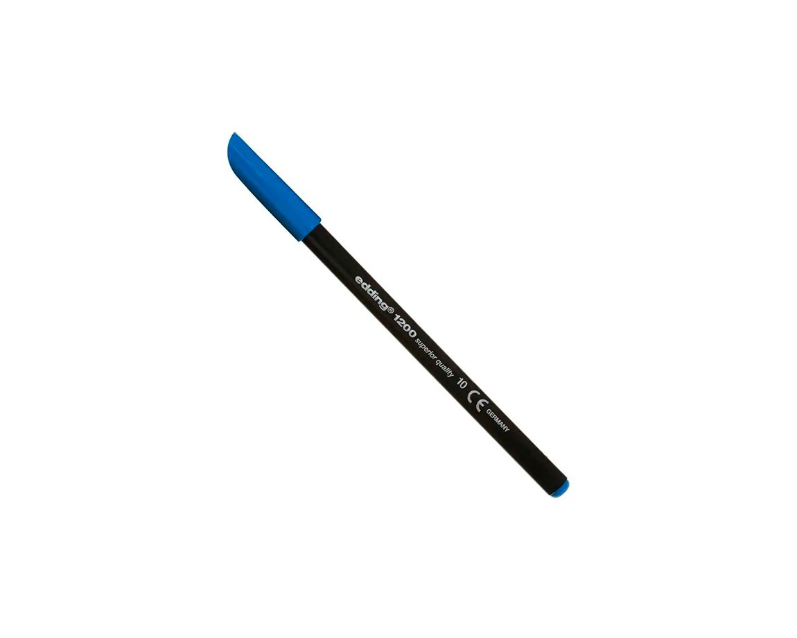 MARCADOR EDDING E-1200 AGUA AZUL P/FINA