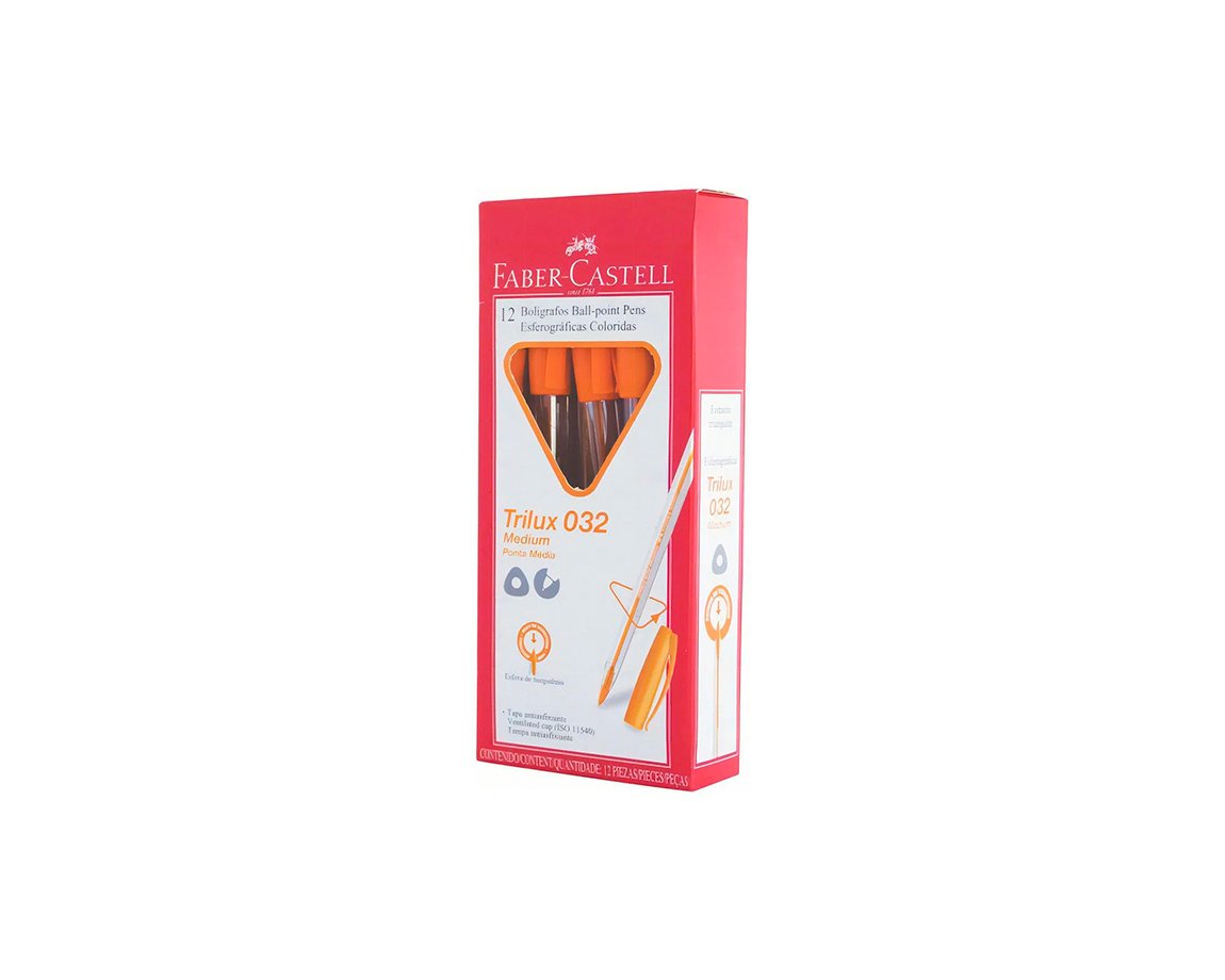 BOLIGRAFO FABER TRILUX 032 NARANJA