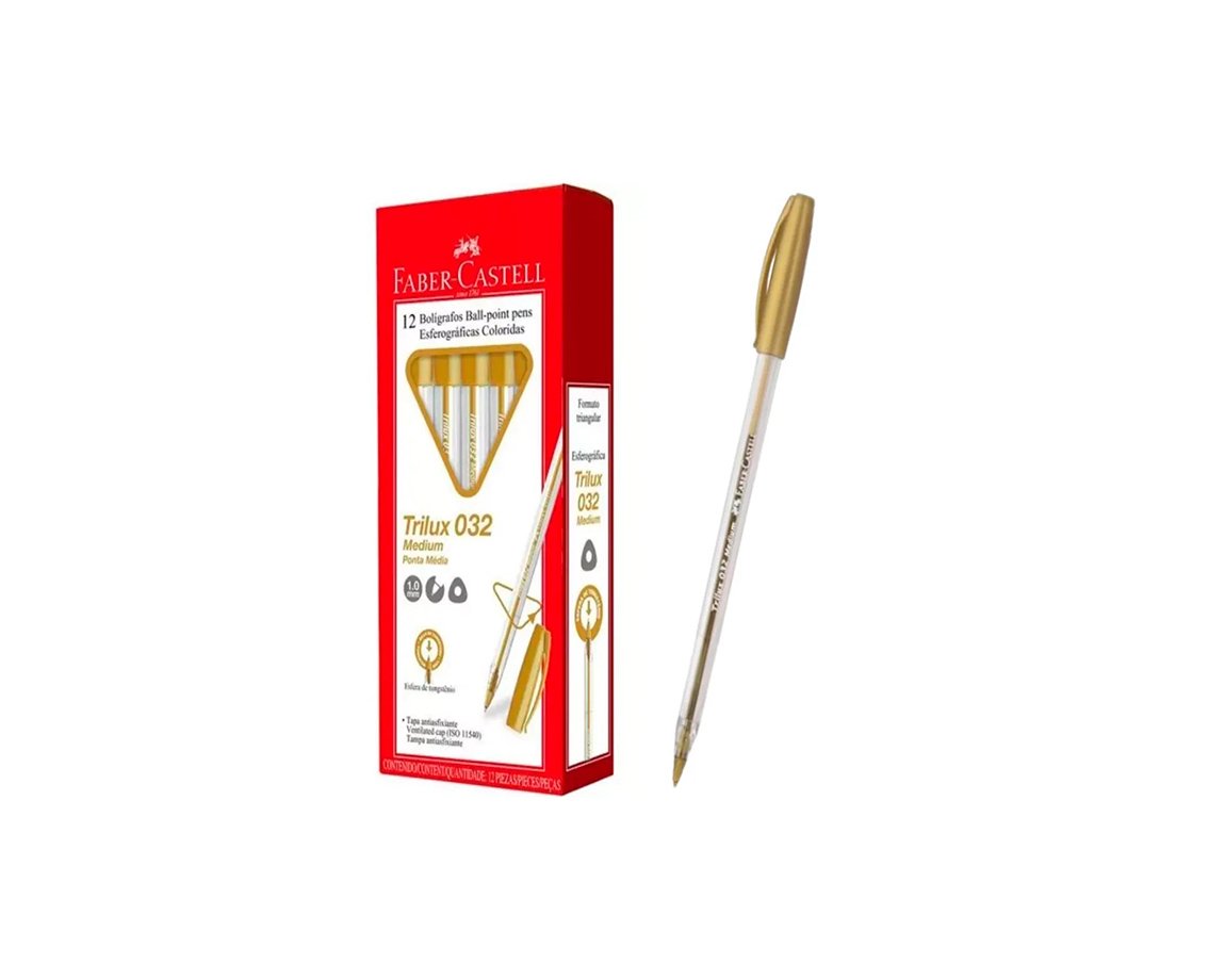 BOLIGRAFO FABER TRILUX 032 DORADO