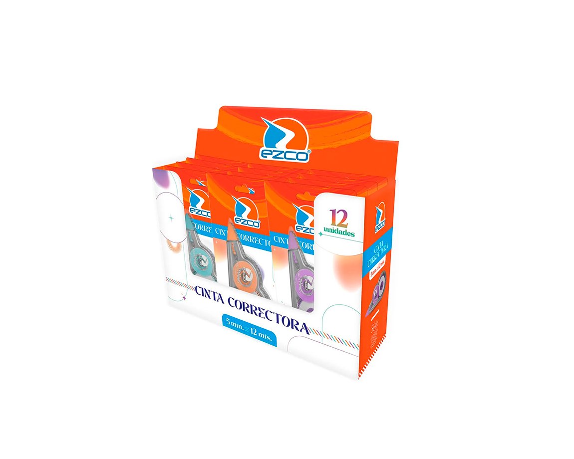 CORRECTOR EZCO CINTA 5mm X 12 mts