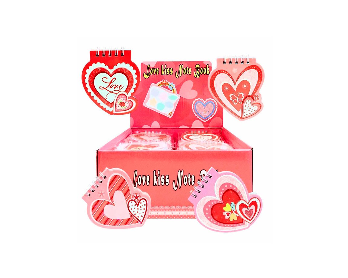 LIBRETA COLOURS 26734 MINI CORAZONES 40HJS LISAS