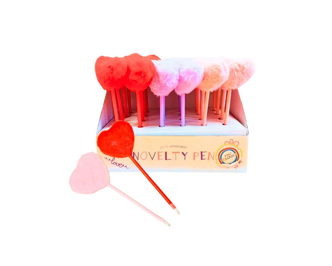 BOLIGRAFO COLOURS 27220 C/POMPON CORAZON