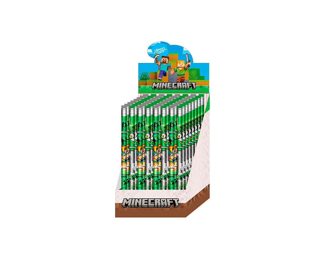 LAPIZ CRESKO MI401 MINECRAFT C/GOMA