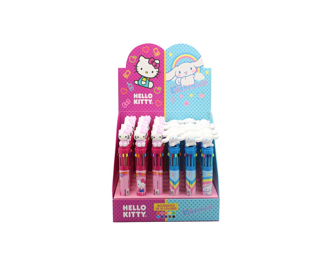 BOLIGRAFO CRESKO SR499 10 COLORES KITTY
