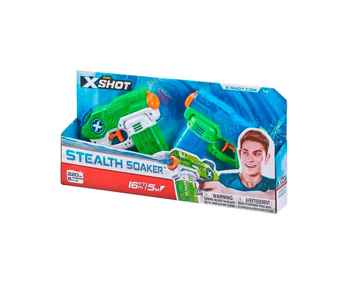 JUGUETE ZURU X-SHOT 01227 WATER BLASTER STEALTH SOAKER DOUBLE (5640)