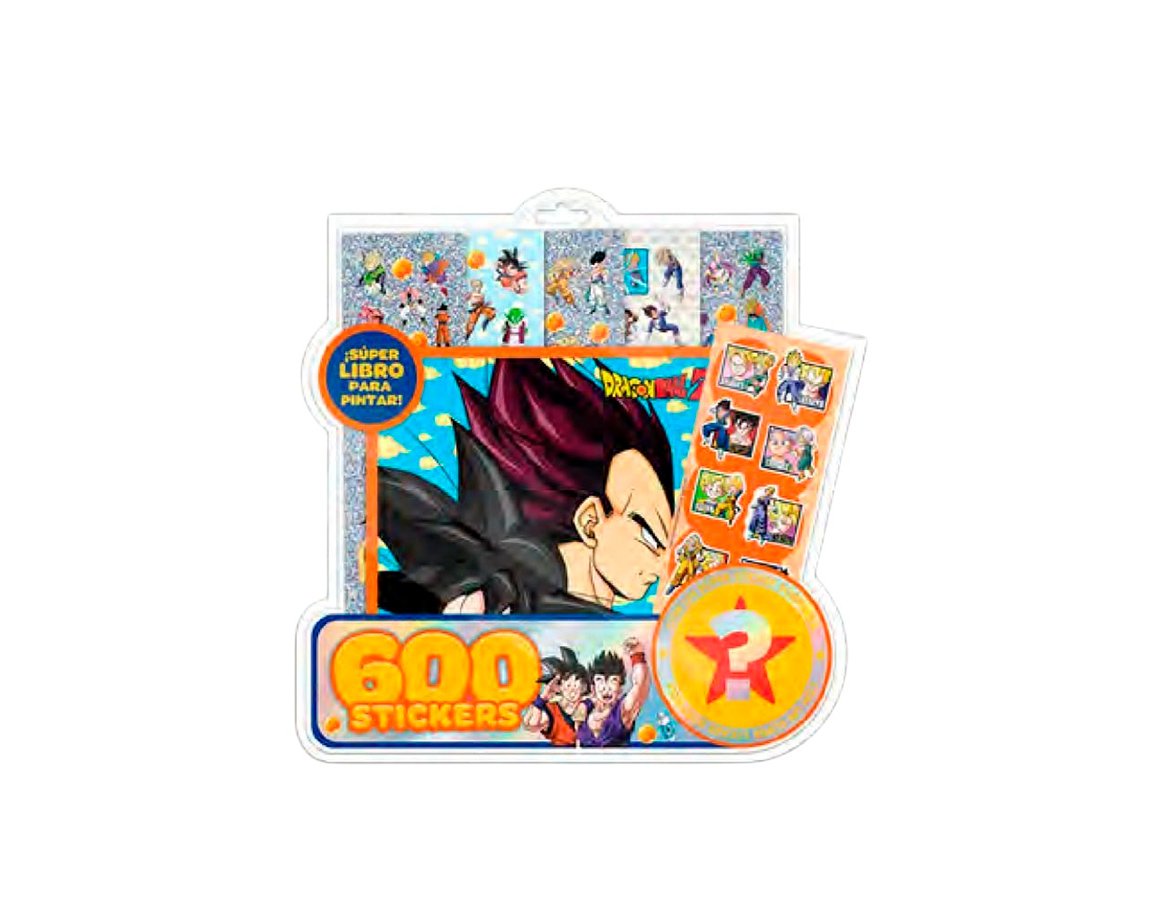LIBROS VERTICE 6366 600 STICKERS N°6 DRAGON BALL Z