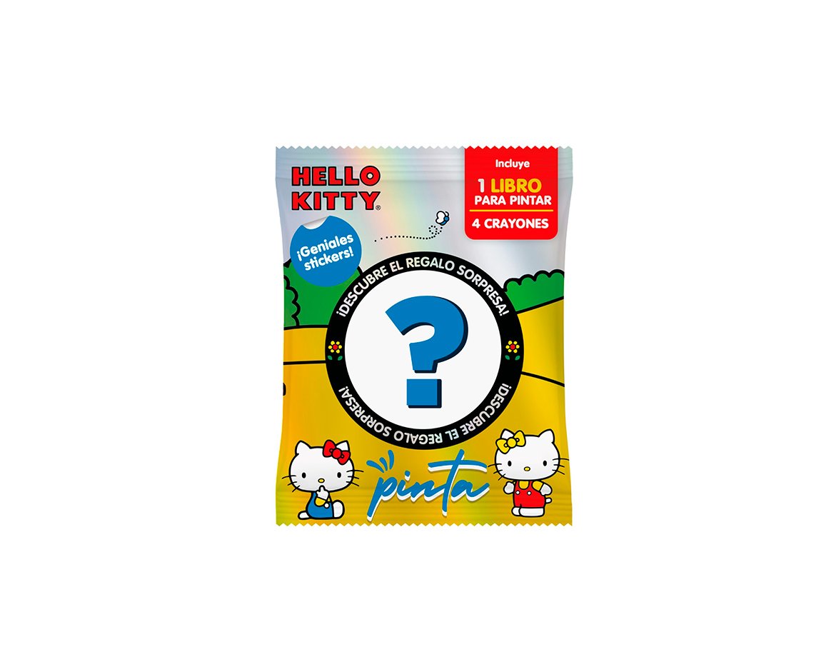 LIBROS VERTICE 6271 PINTA SORPRESA N°4 HELLO KITTY
