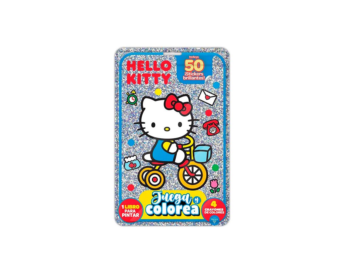 LIBROS VERTICE 6515 JUEGA Y COLOREA N° 2 HELLO KITTY