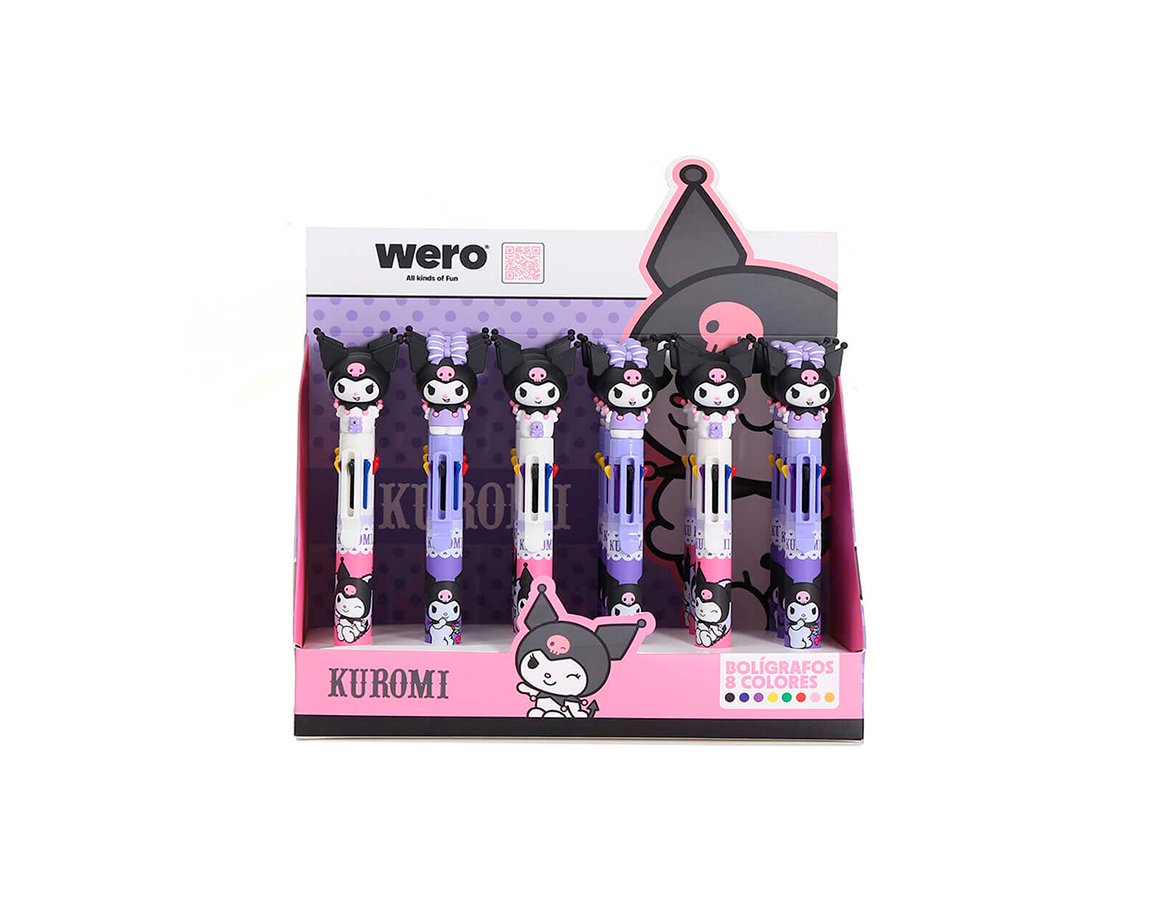 BOLIGRAFO WERO WE4280 KUROMI 8 COLORES