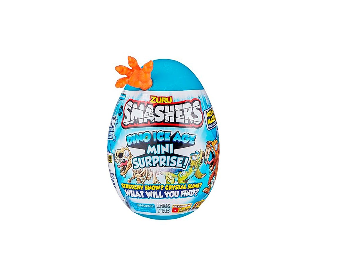 JUGUETE ZURU SMASHERS 7970 DINO ICE AGE EGG MINI - BRILLA EN LA OSCURIDAD