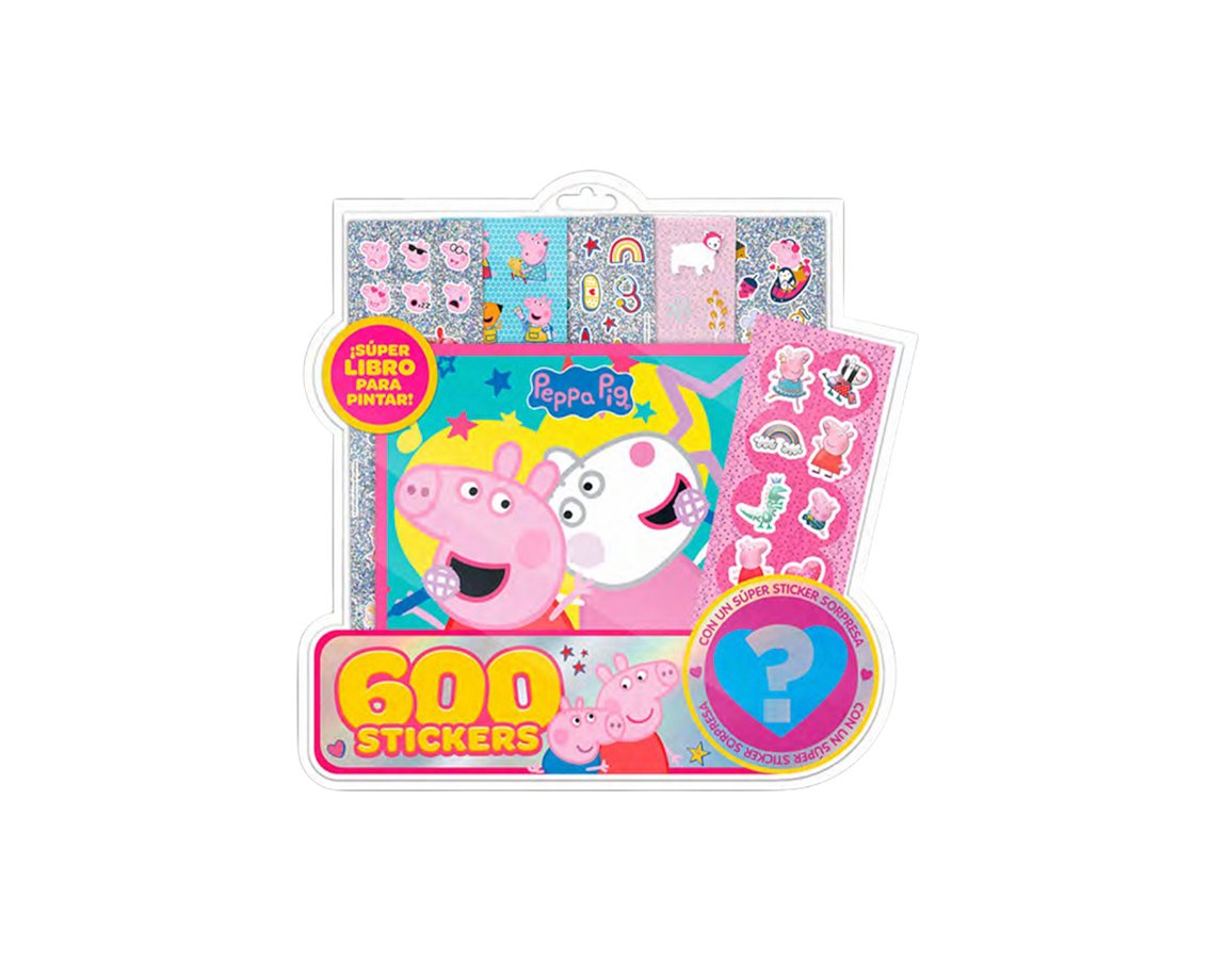 LIBROS VERTICE 6361 600 STICKERS PEPPA PIG