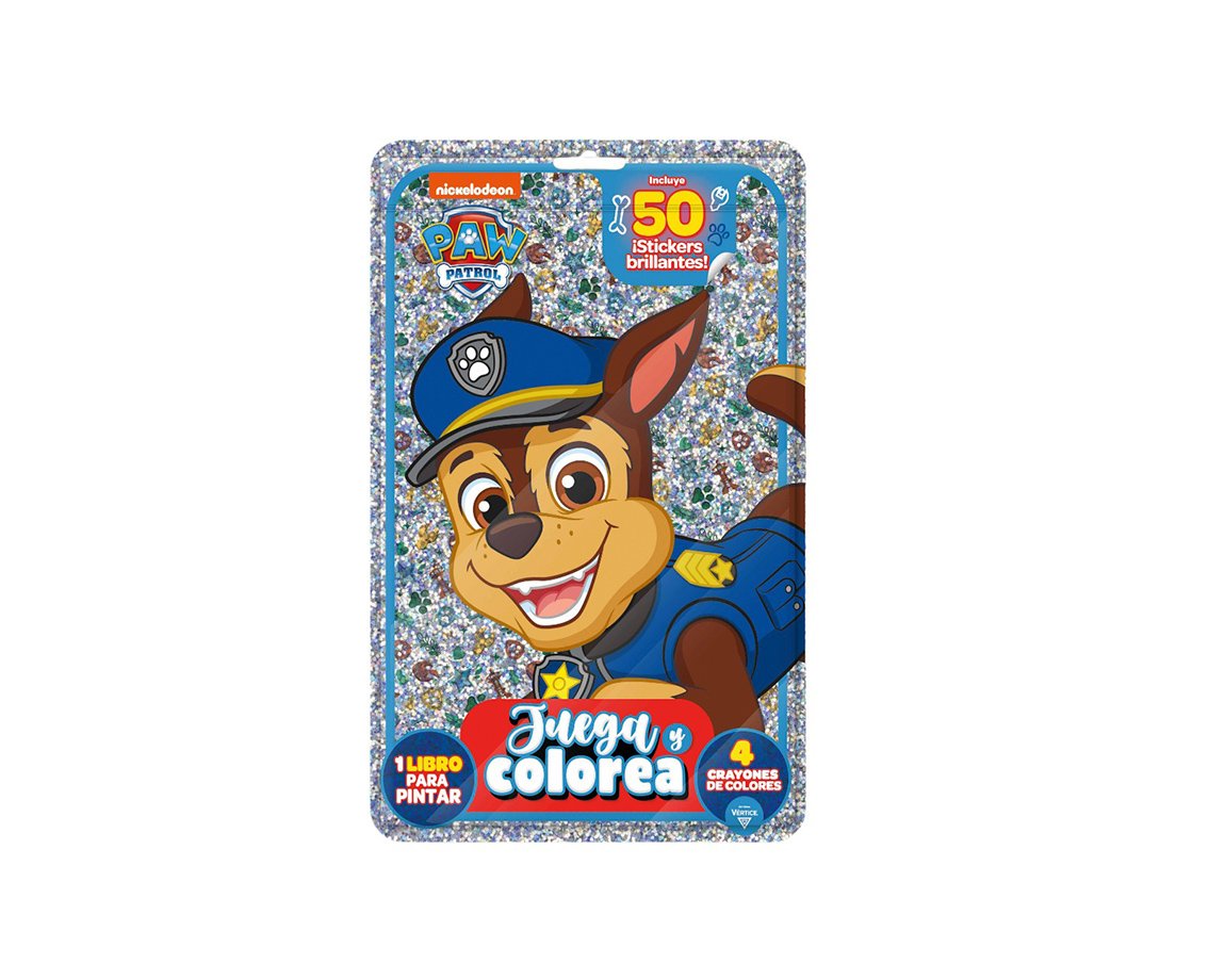 LIBROS VERTICE 6522 PAW PATROL JUEGA Y COLOREA