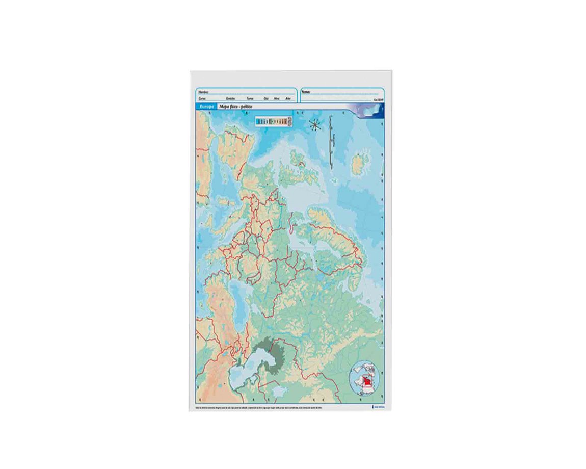 MAPAS TRIUNFANTE Nº6 EUROPA FIS/POL