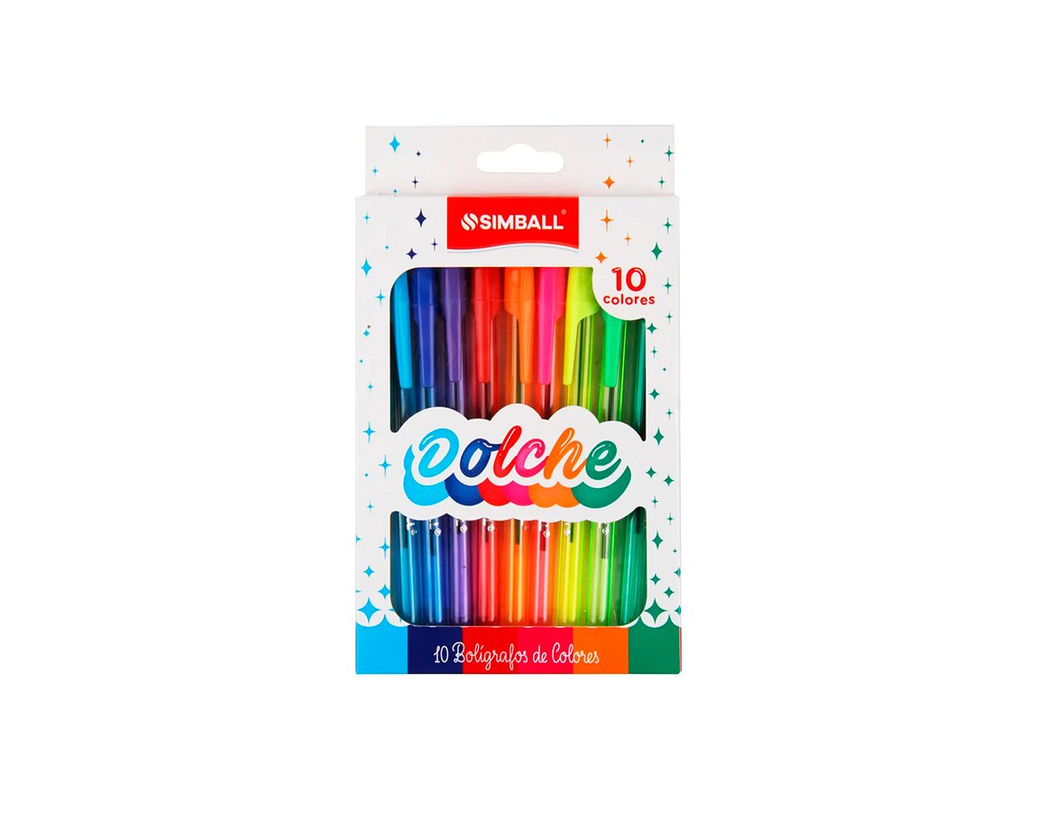 BOLIGRAFO MICRO DOLCHE x 10 UNID SURTIDO