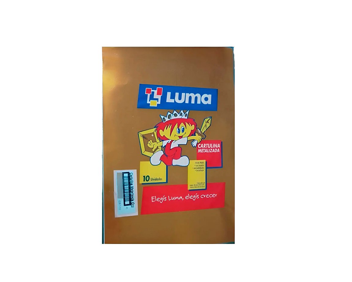 PAPEL CARTULINA LUMA METAL LIMON 61x44.7