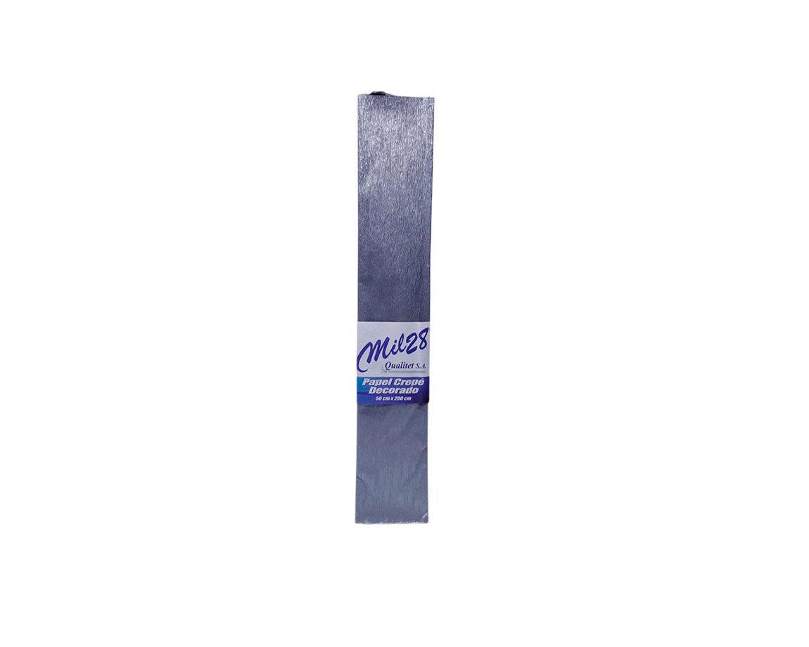 PAPEL CREPE MIL28 80-  36 PLATA