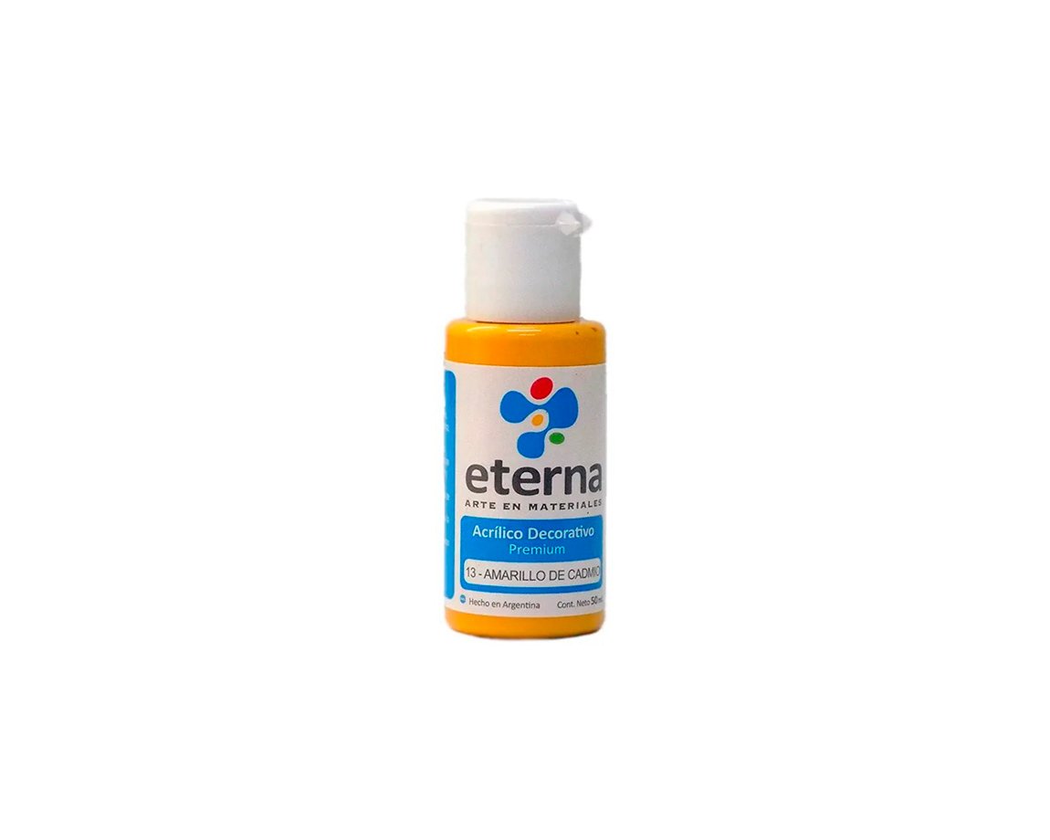ACRILICO ETERNA DECO x  50 ML   13 AMARILLO DE CADMIO