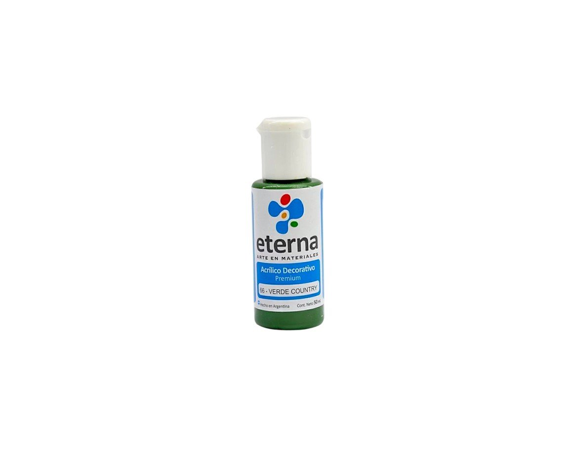 ACRILICO ETERNA DECO x  50 ML   66 VERDE COUNTRY