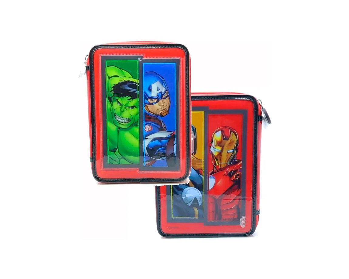CARTUCHERA CRESKO SP874 AVENGERS 2P C/UTILES