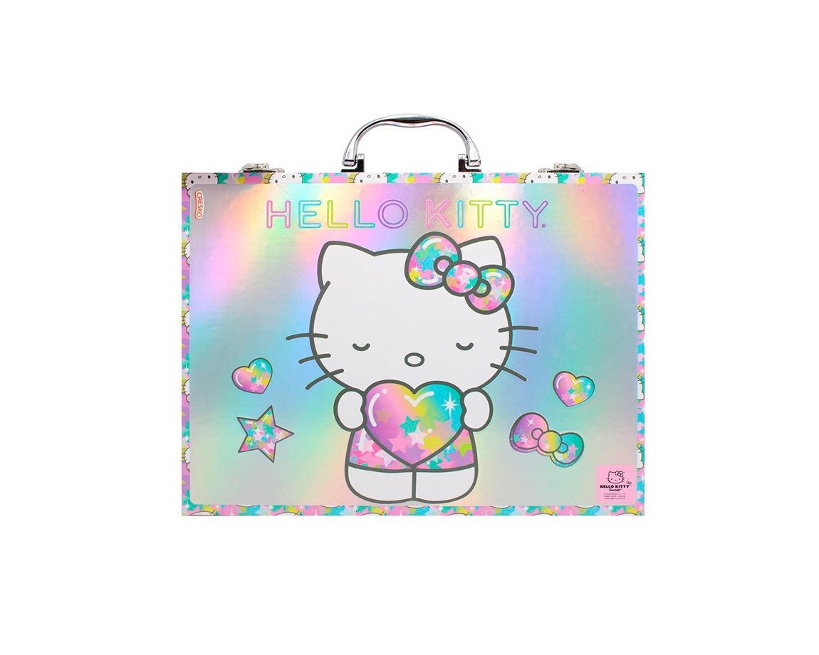 SET ARTE CRESKO SR651 HELLO KITTY VALIJA 53 PCS