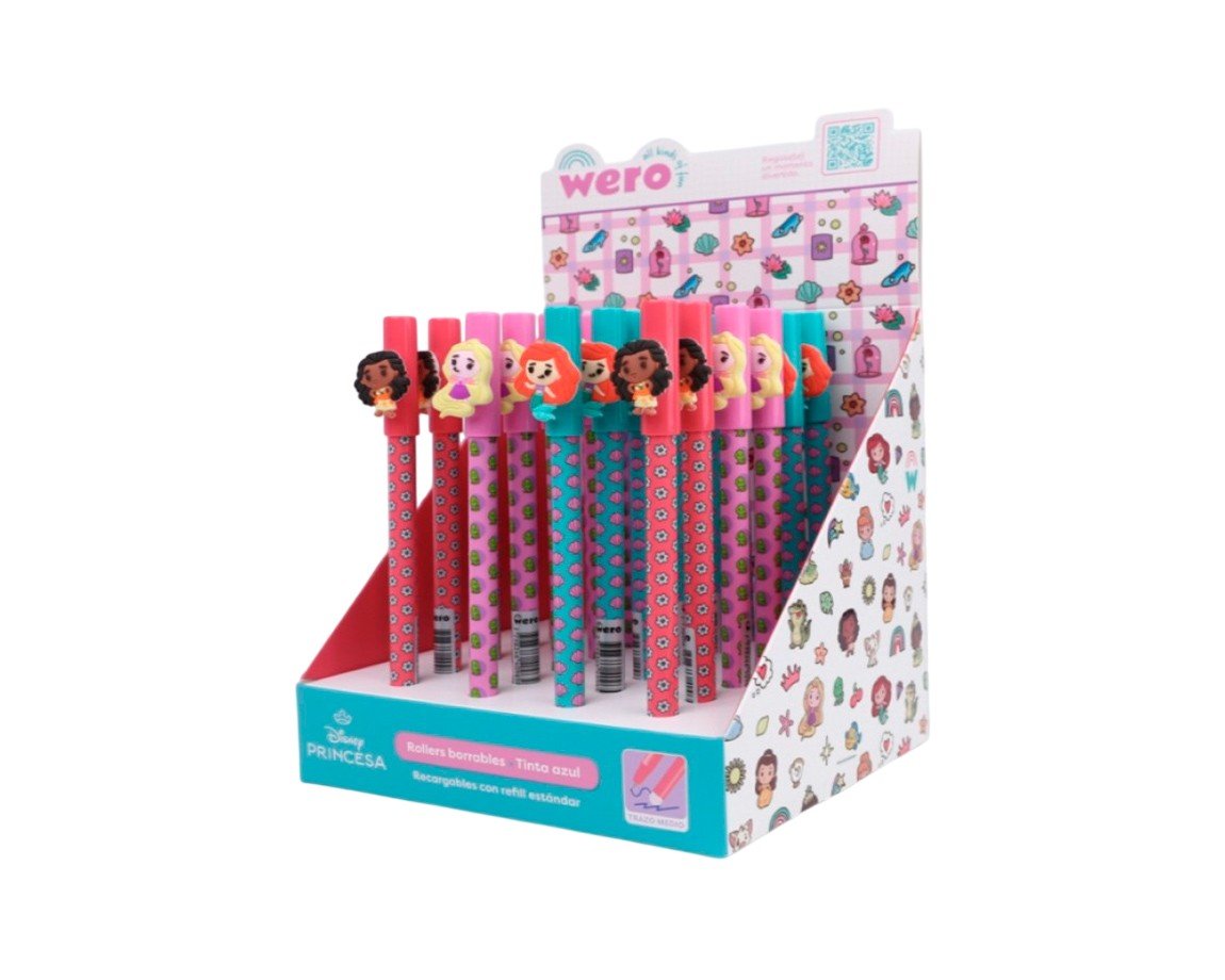 BOLIGRAFO WERO WE4138 BORRABLE PRINCESAS