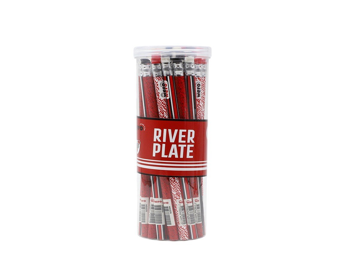 LAPIZ WERO WE4078 RIVER PLATE C/ GOMA X 30U.