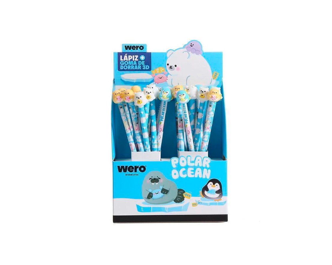 LAPIZ WERO WE4299 POLAR OCEAN CON GOMA