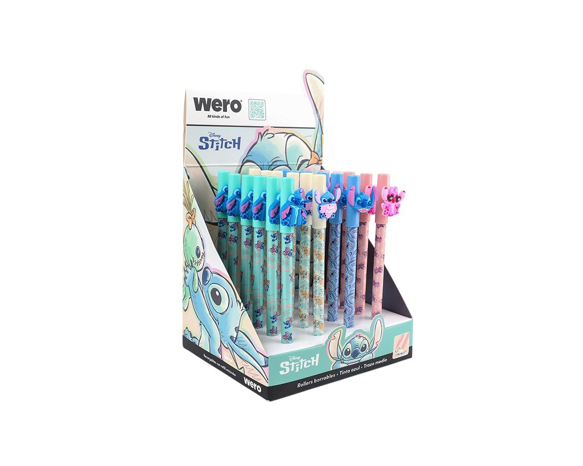 BOLIGRAFO WERO WE4224 BORRABLE STITCH CUTE