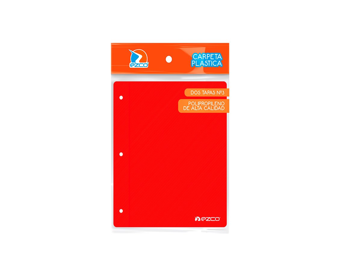 CARPETA EZCO N°3 ROJA 2 TAPAS