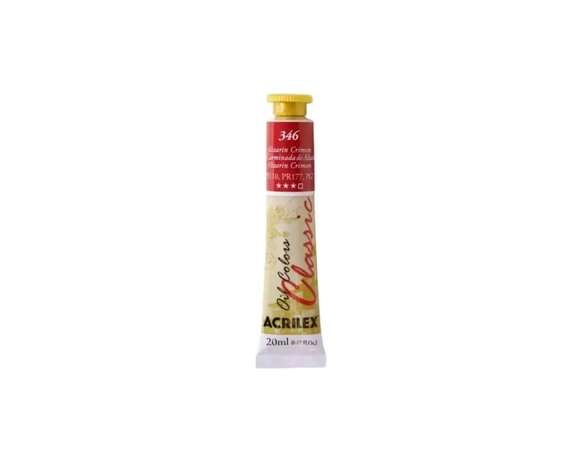 OLEOS ACRILEX 346 LACA CARM DE ALIZARI 6x20 ML