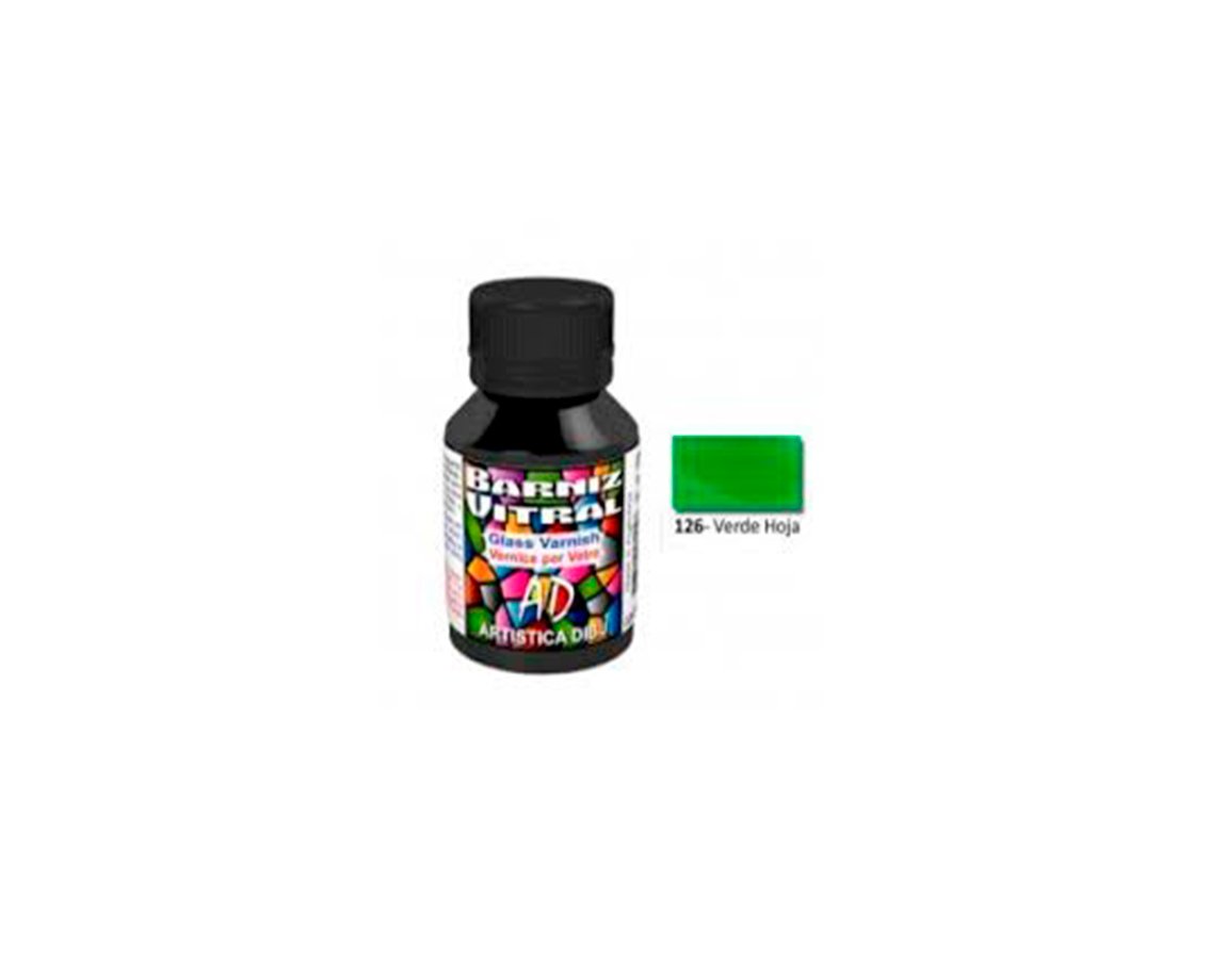 BARNIZ AD VITRAL 126 VERDE HOJA x 50 ML