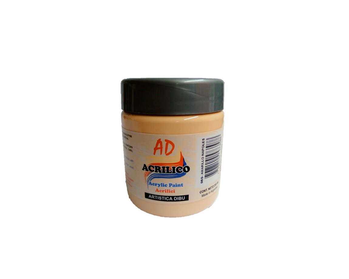 ACRILICO AD DECORATIVO 200 ML 050 AMARILLO DE NAPOLES
