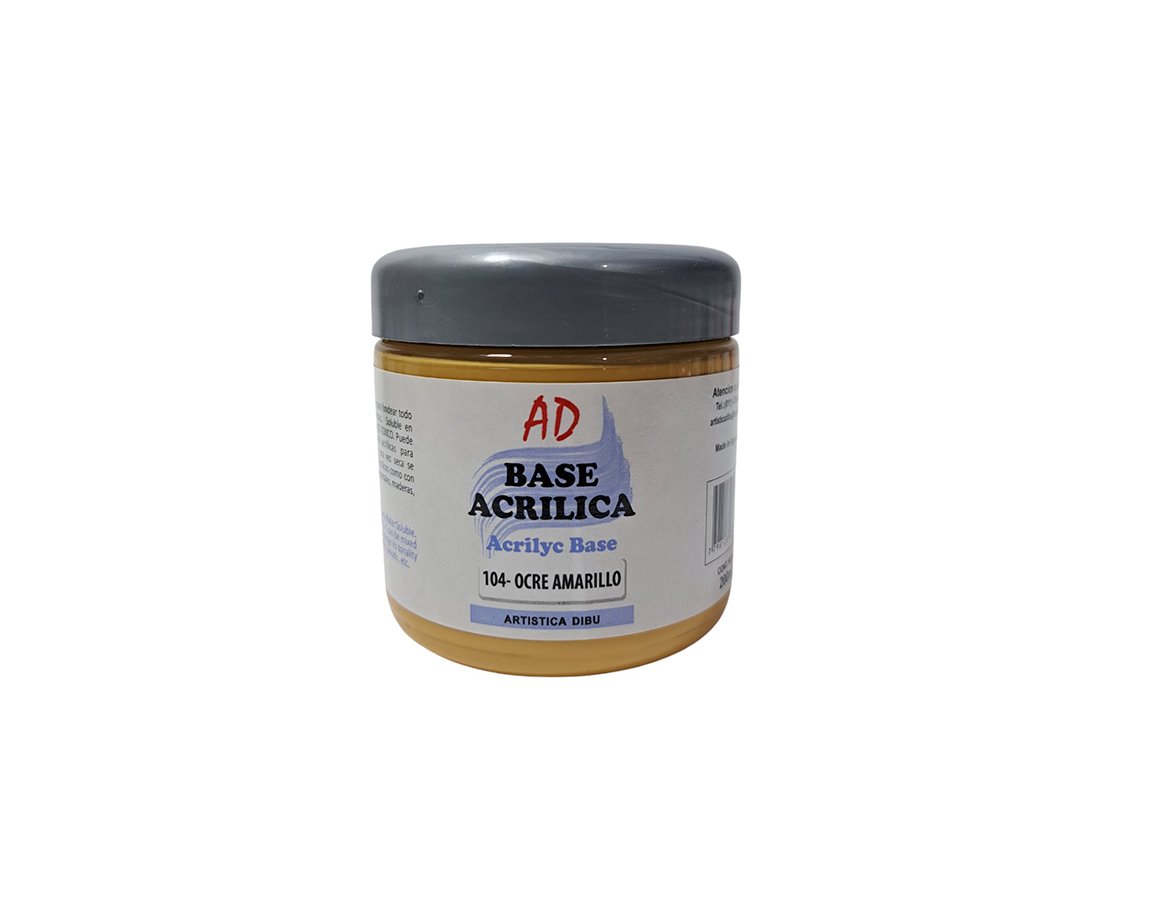 BASE ACRILICA AD x 200CC 104 OCRE AMARILLO