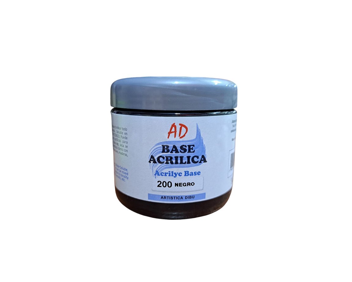 BASE ACRILICA AD x 200CC 200 NEGRO
