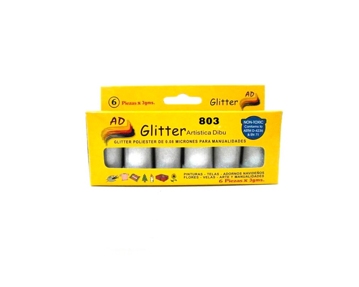 GIVRE AD TUBO 803 IRIDISCENTE AMARILLO 3GS  x 6 UNID.