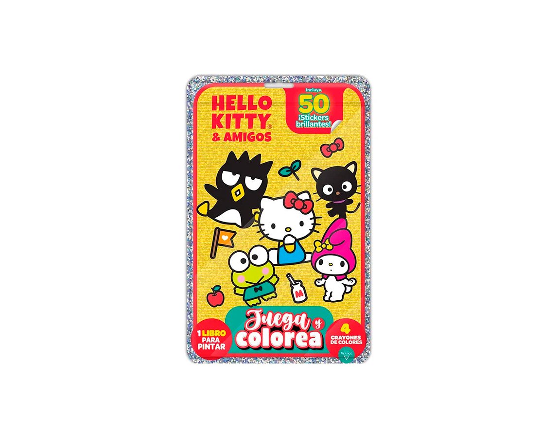 LIBROS VERTICE 6516 JUEGA Y COLOREA N° 3 HELLO KITTY & FRIENDS