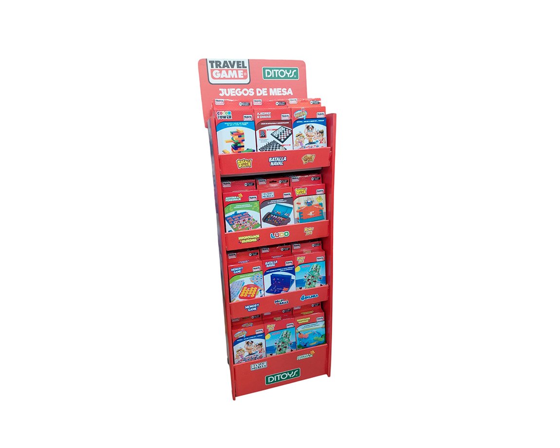 EXHIBIDOR DE PIE TRAVEL GAME X 72 UNIDADES