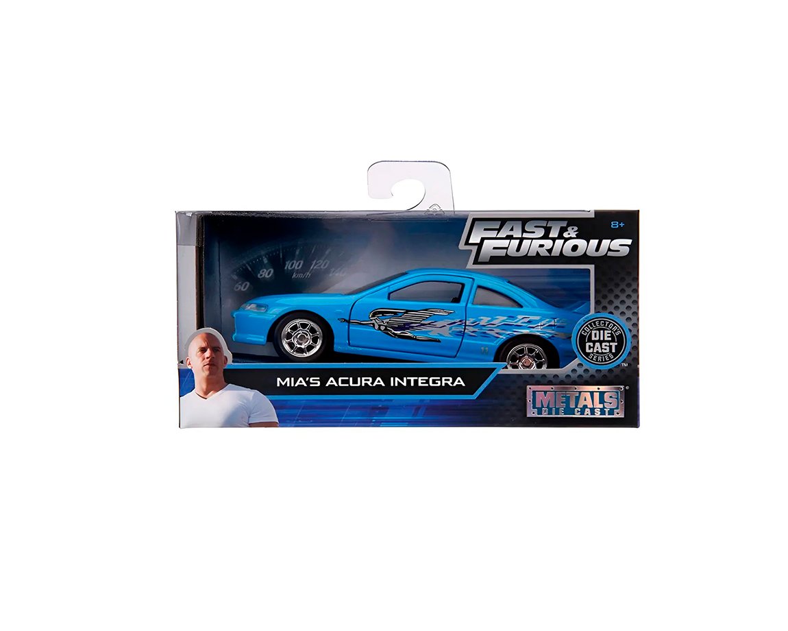 AUTO RAPIDO Y FURIOSO HONDA INTEGRA 1995 MIA AZUL JDA016