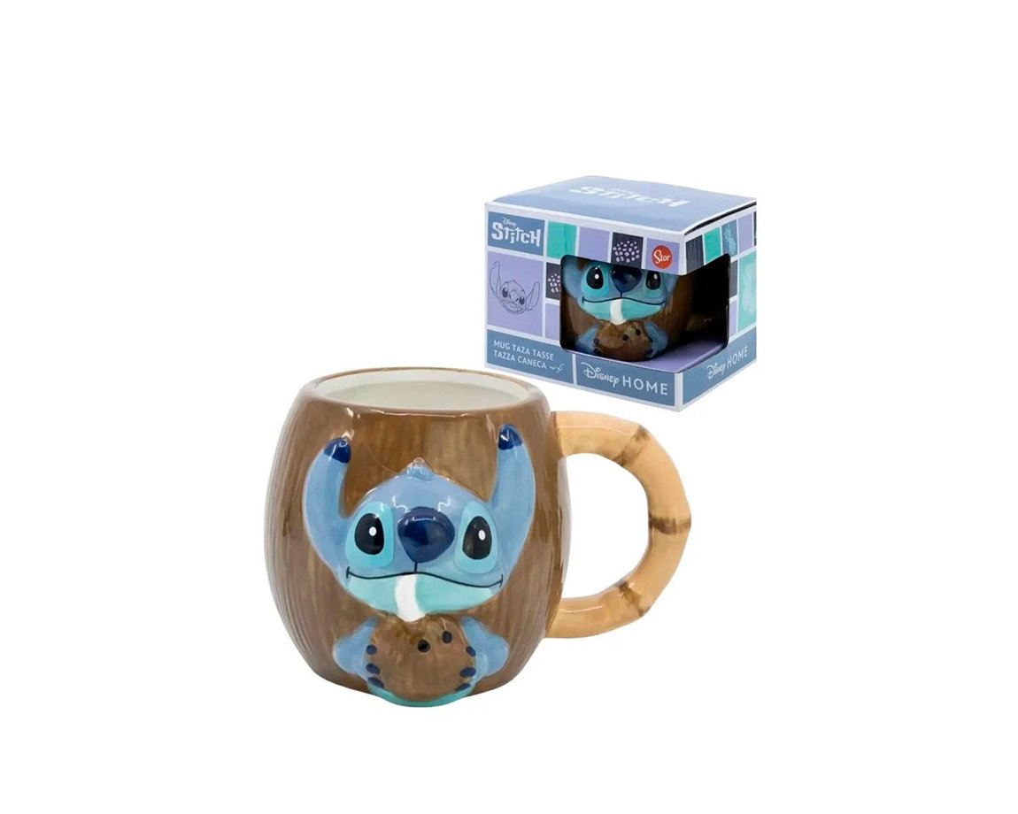 TAZA CERAMICA STITCH COCONUT 78759 414ML