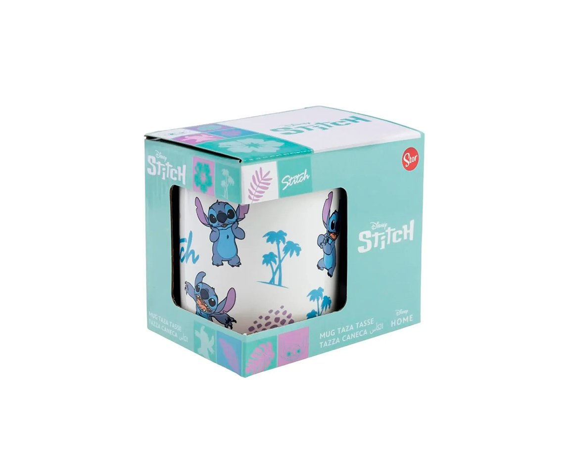 TAZA CERAMICA STITCH HOJA 88136 325ML