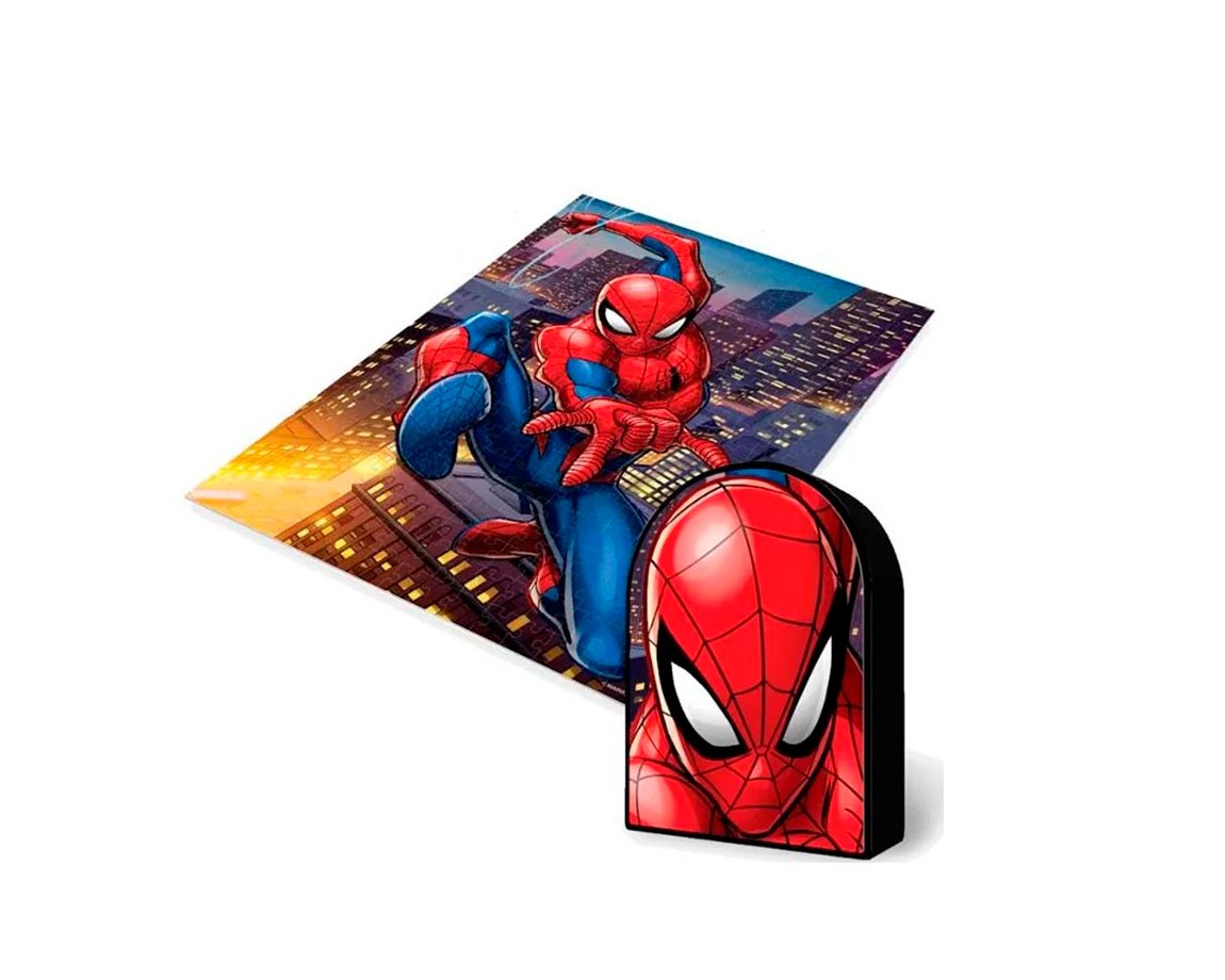 JUGUETE PUZZLE SPIDERMAN 3D 300P LATA PMD040