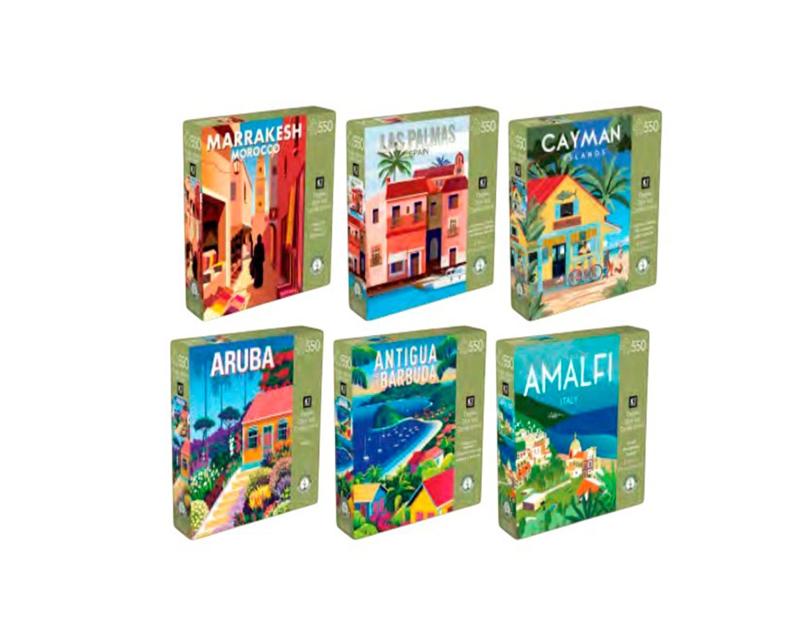 JUGUETE PUZZLE HISTORIAS DE VIAJES 550P 6 MODELOS KPZ002