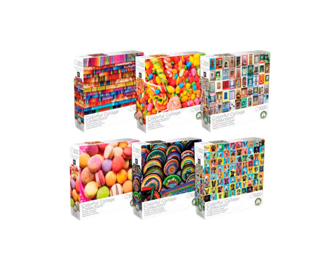 JUGUETE PUZZLE COLORES 1000P 6 MODELOS KPZ015