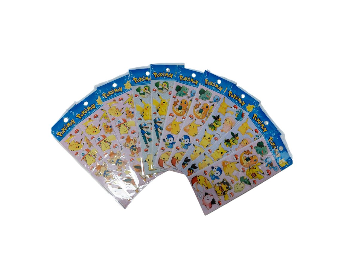 STICKERS POKEMON x 10 U.