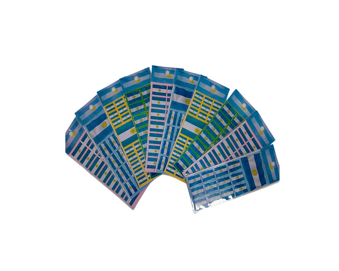 STICKERS BANDERA ARGENTINA x 10 U.